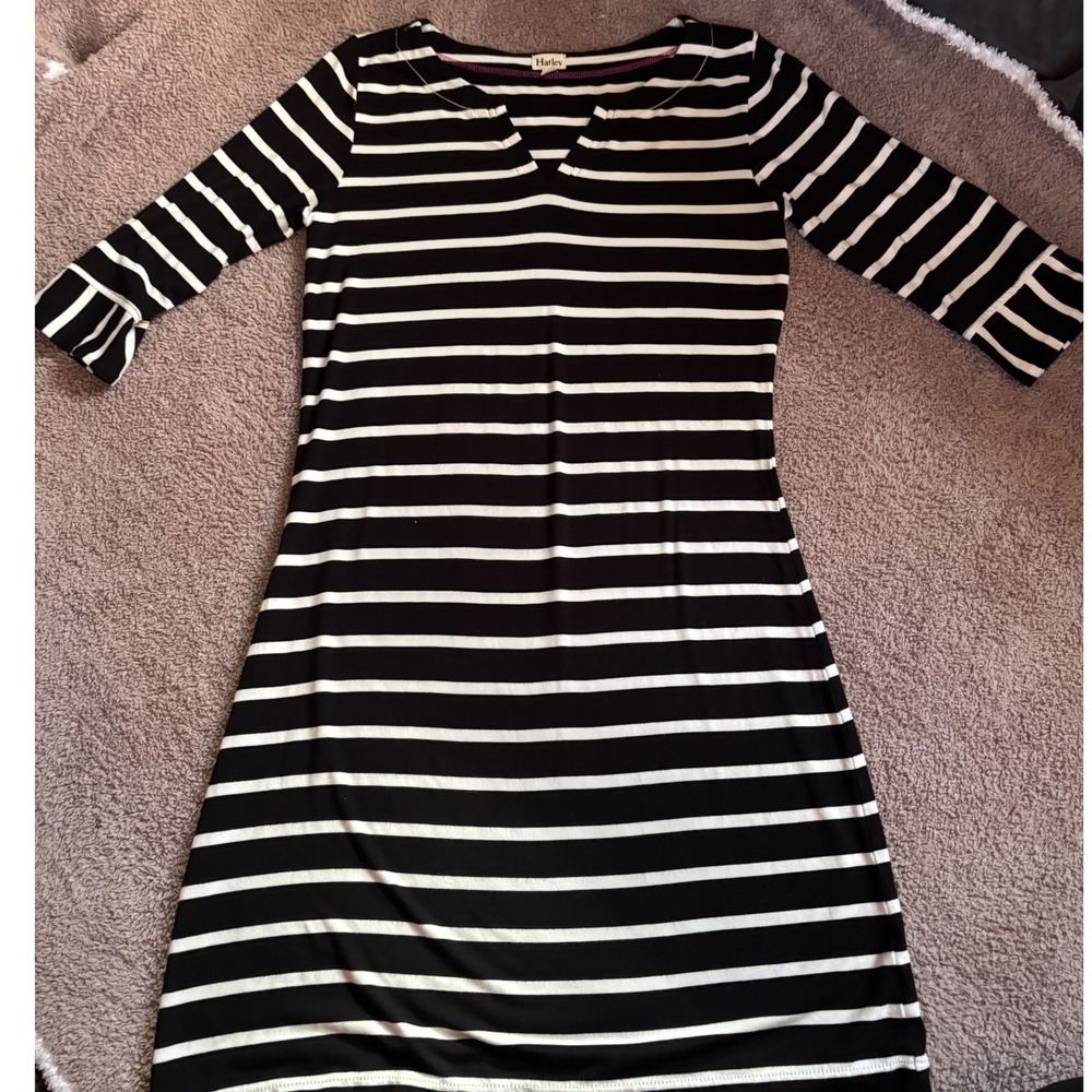 Hatley Striped Dress, Womens Size S/P Knit‎ Long Sleeve, Casual Chic